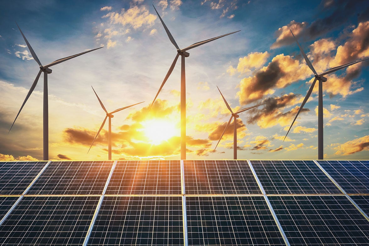 Renewable energy facilities, such as wind and solar farms, increase efficiency and reduce environmental impacts.
