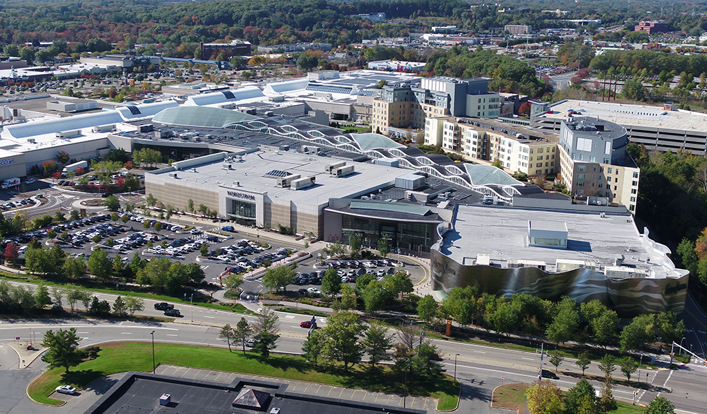 Aerial image of Natick Mall