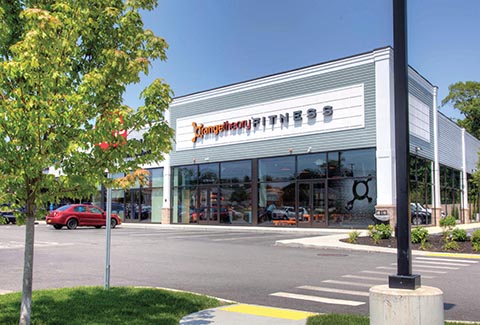 Orange Theory Fitness at the Shoppes at Wayfair in Attleboro, Massachusetts.