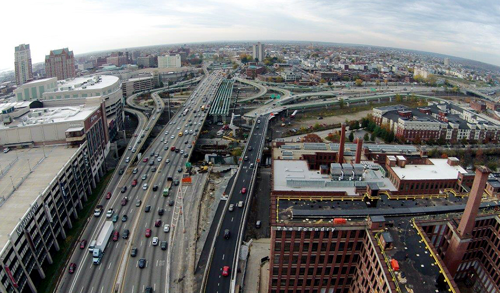 One of the most heavily traveled segments of I-95 is in Providence
