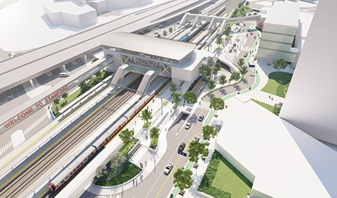 Illustrative birds’ eye view rendering of reimagined STC.