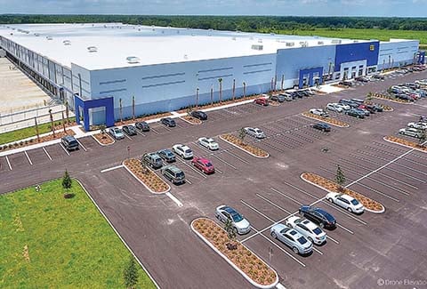 Best Buy Distribution Center Parking Lot in Polk County.