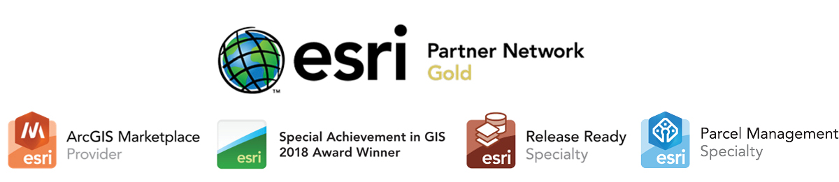 esri Partners Network Gold logos