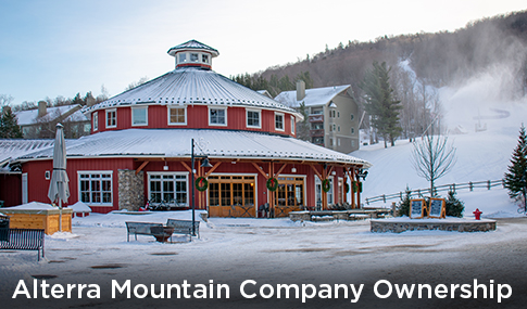 Snow making and retail area at Sugarbush resort.