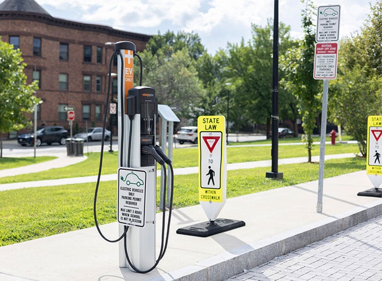 An EV charger.