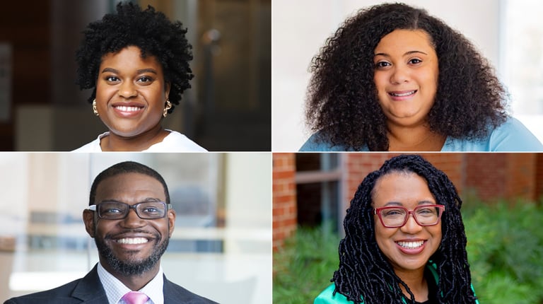 Collage of headshots including Dichelle Jordan, Kheyana McCoy, Kevin Wright and Nicole Bennett.