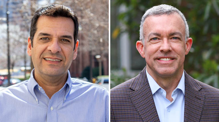 Fabricio Ponce and Joe Wanat smiling in an office setting.