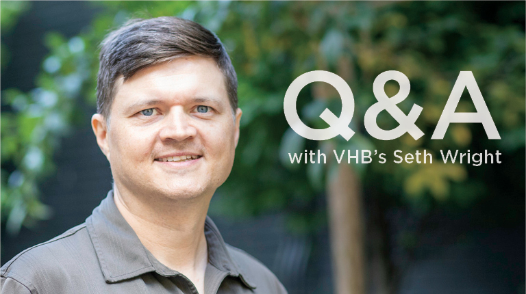 Seth Wright smiling outside.