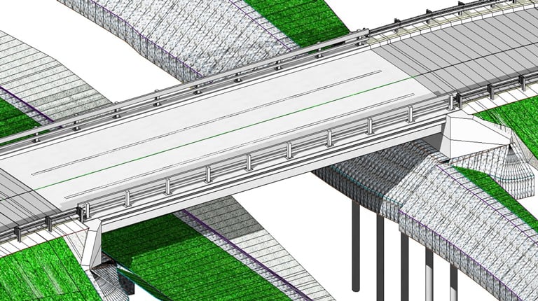 3D Modeling of the proposed bridge.