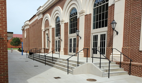 The front façade of the General Assembly Building.