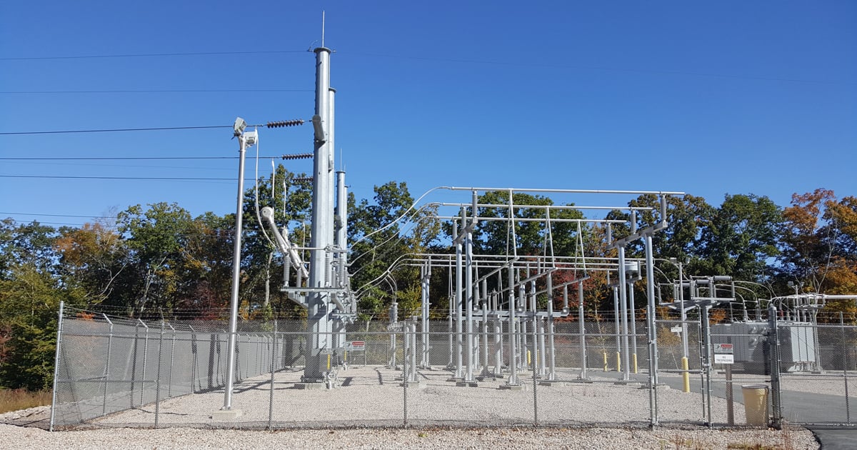 dimensions for electric substations